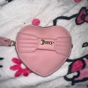 Juicy couture pink heart coin purse/wallet